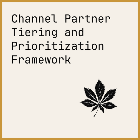 Channel Partner Tiering and Prioritization Framework