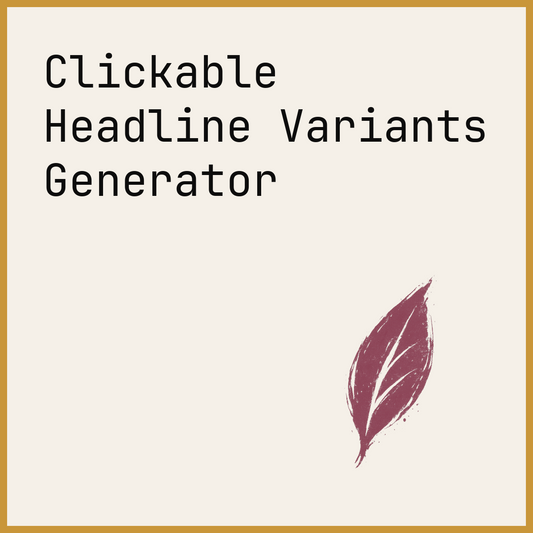 Clickable Headline Variants Generator