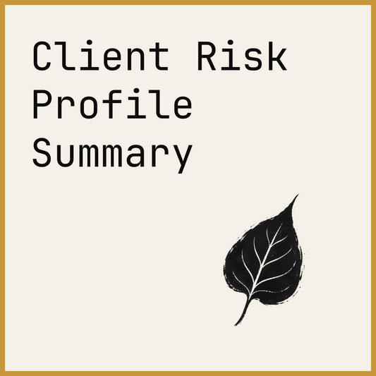 Client Risk Profile Summary