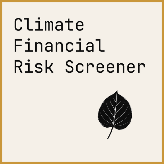 Climate Financial Risk Screener