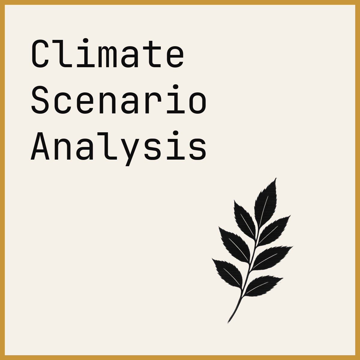 Climate Scenario Analysis