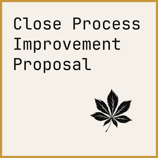 Close Process Improvement Proposal