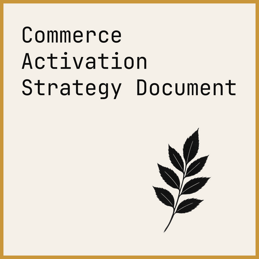 Commerce Activation Strategy Document