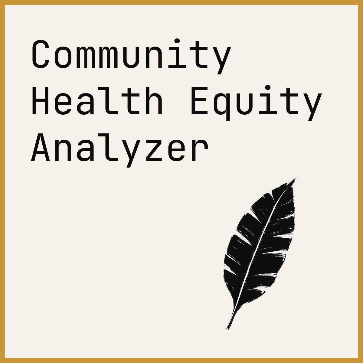 Community Health Equity Analyzer