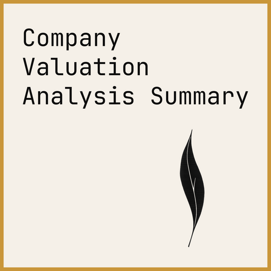 Company Valuation Analysis Summary