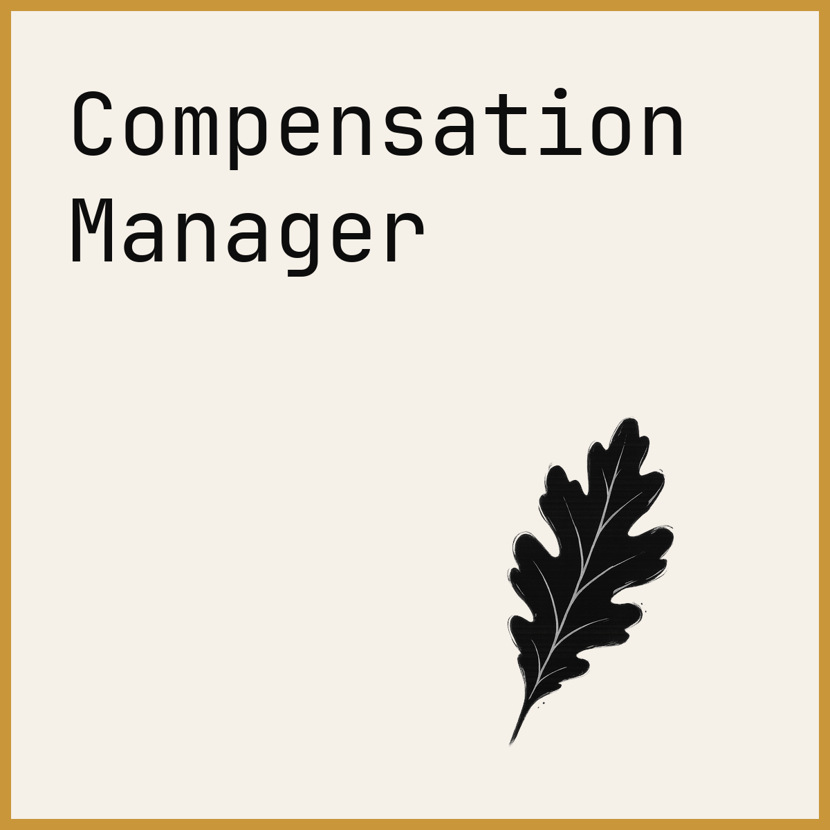 Compensation Manager