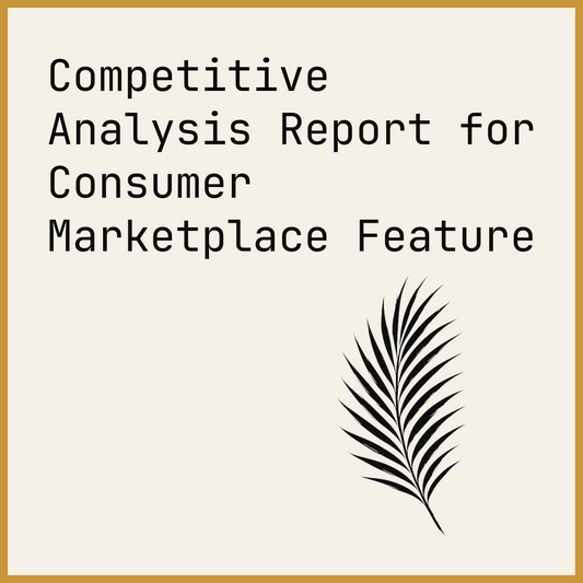 Competitive Analysis Report for Consumer Marketplace Feature
