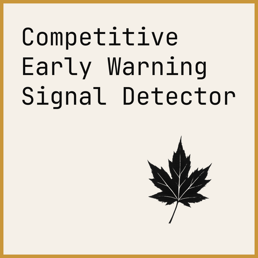 Competitive Early Warning Signal Detector