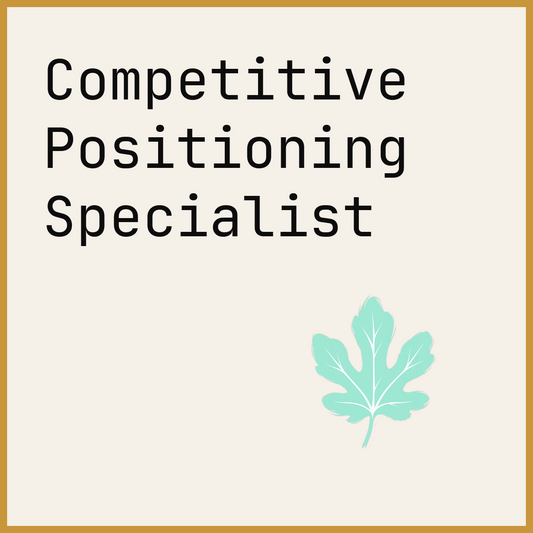 Competitive Positioning Specialist