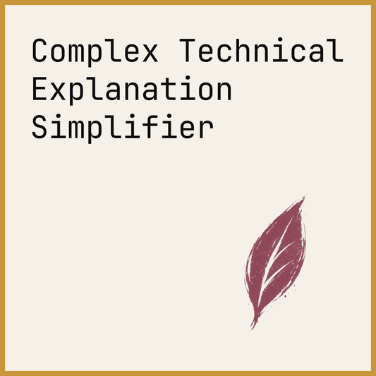 Complex Technical Explanation Simplifier