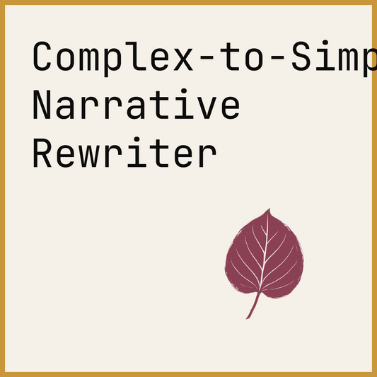 Complex-to-Simple Narrative Rewriter