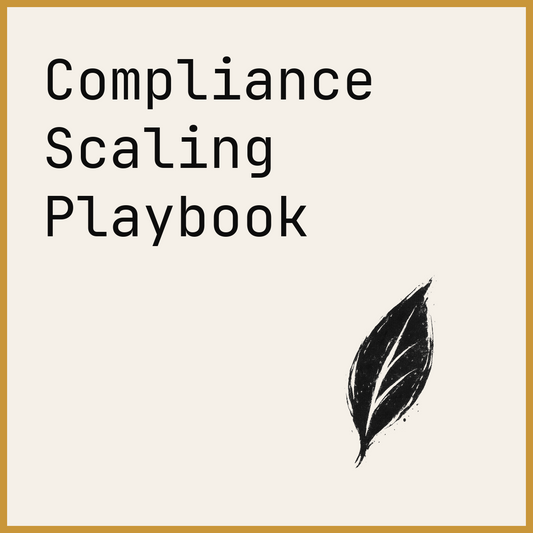 Compliance Scaling Playbook