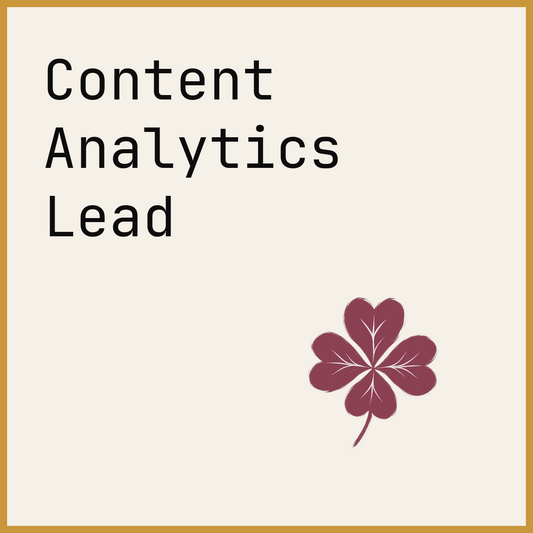 Content Analytics Lead