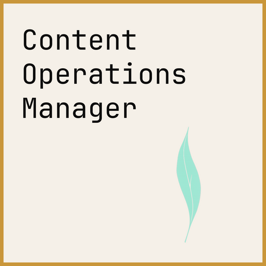 Content Operations Manager