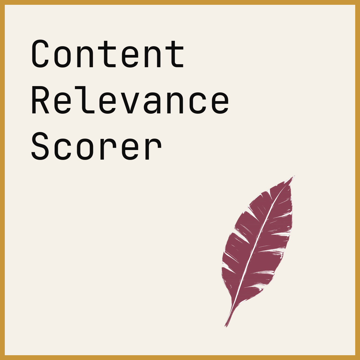Content Relevance Scorer