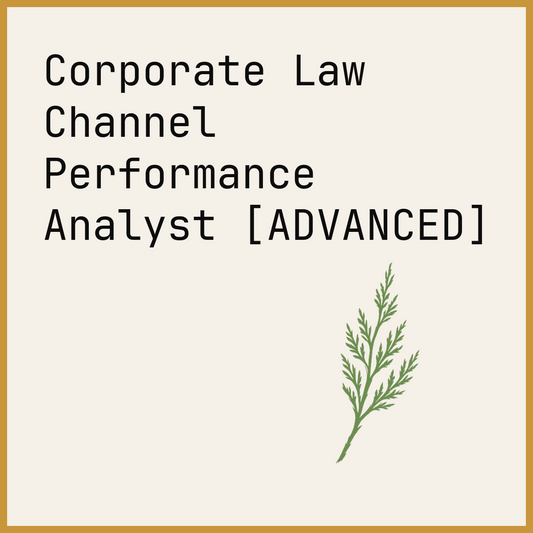 Corporate Law Channel Performance Analyst [ADVANCED]
