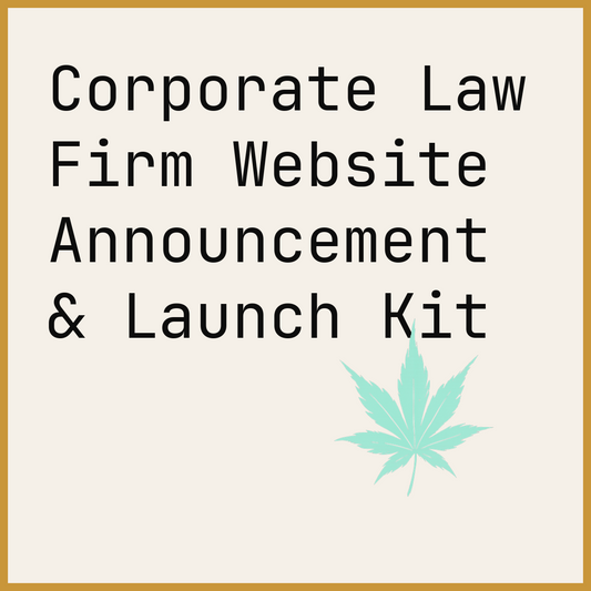 Corporate Law Firm Website Announcement & Launch Kit