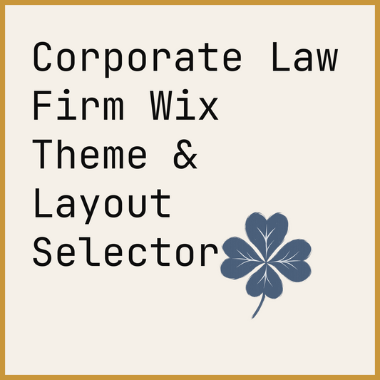 Corporate Law Firm Wix Theme & Layout Selector