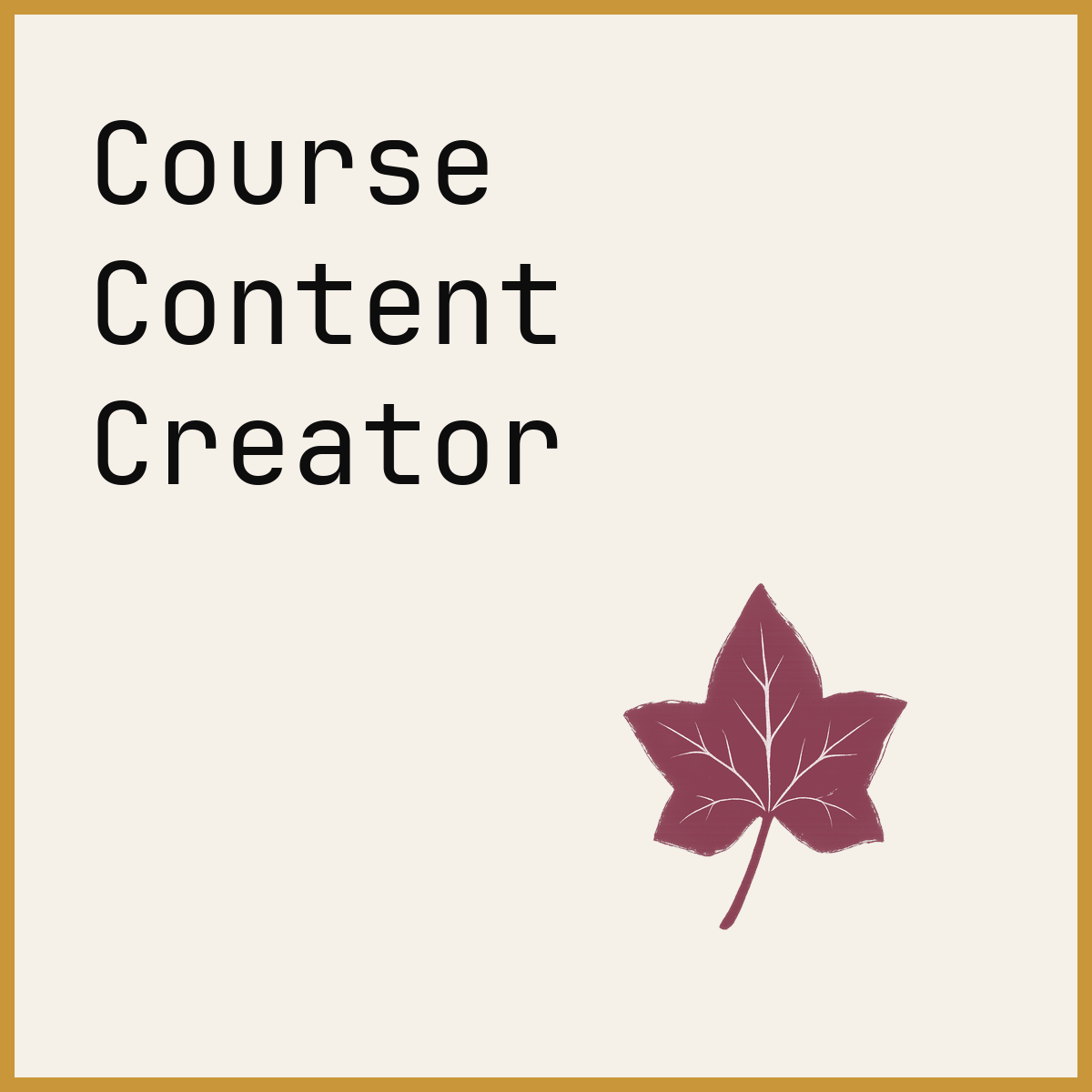 Course Content Creator