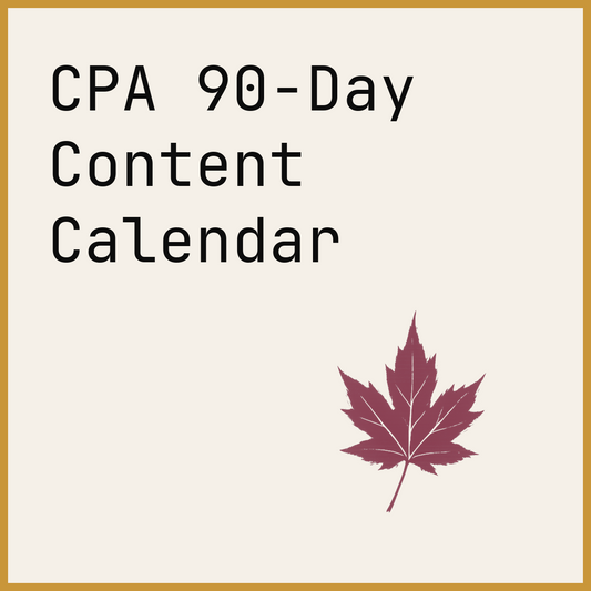 CPA 90-Day Content Calendar