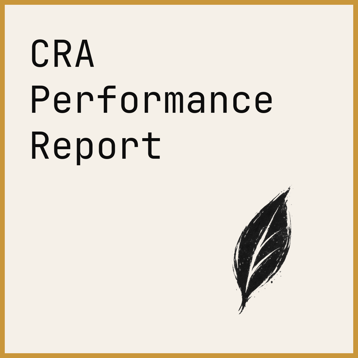 CRA Performance Report