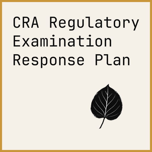 CRA Regulatory Examination Response Plan