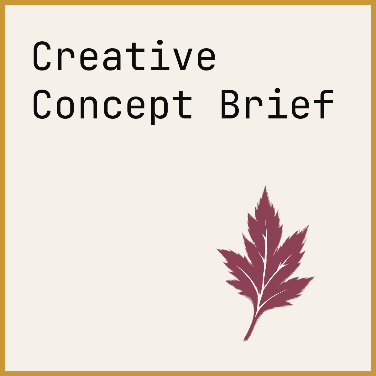 Creative Concept Brief