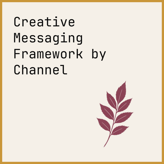 Creative Messaging Framework by Channel