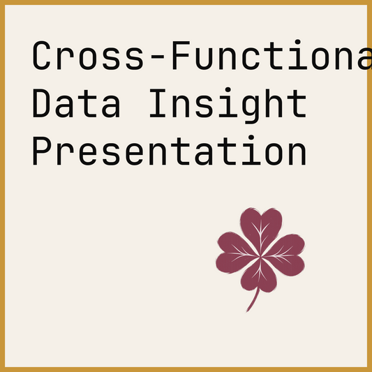Cross-Functional Data Insight Presentation