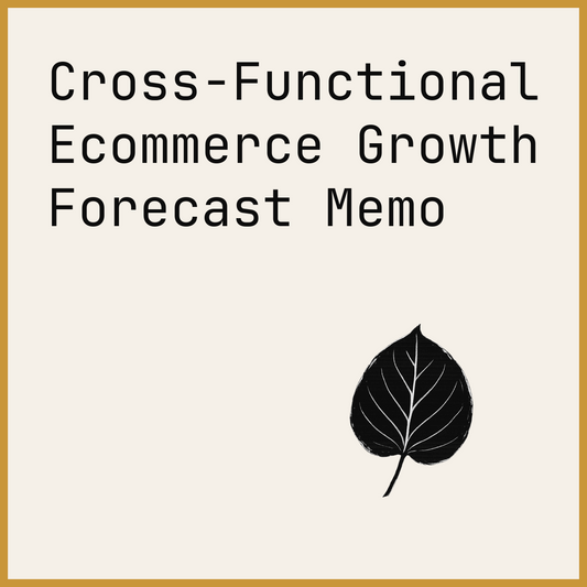 Cross-Functional Ecommerce Growth Forecast Memo