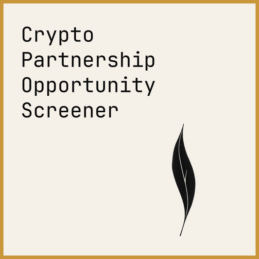 Crypto Partnership Opportunity Screener