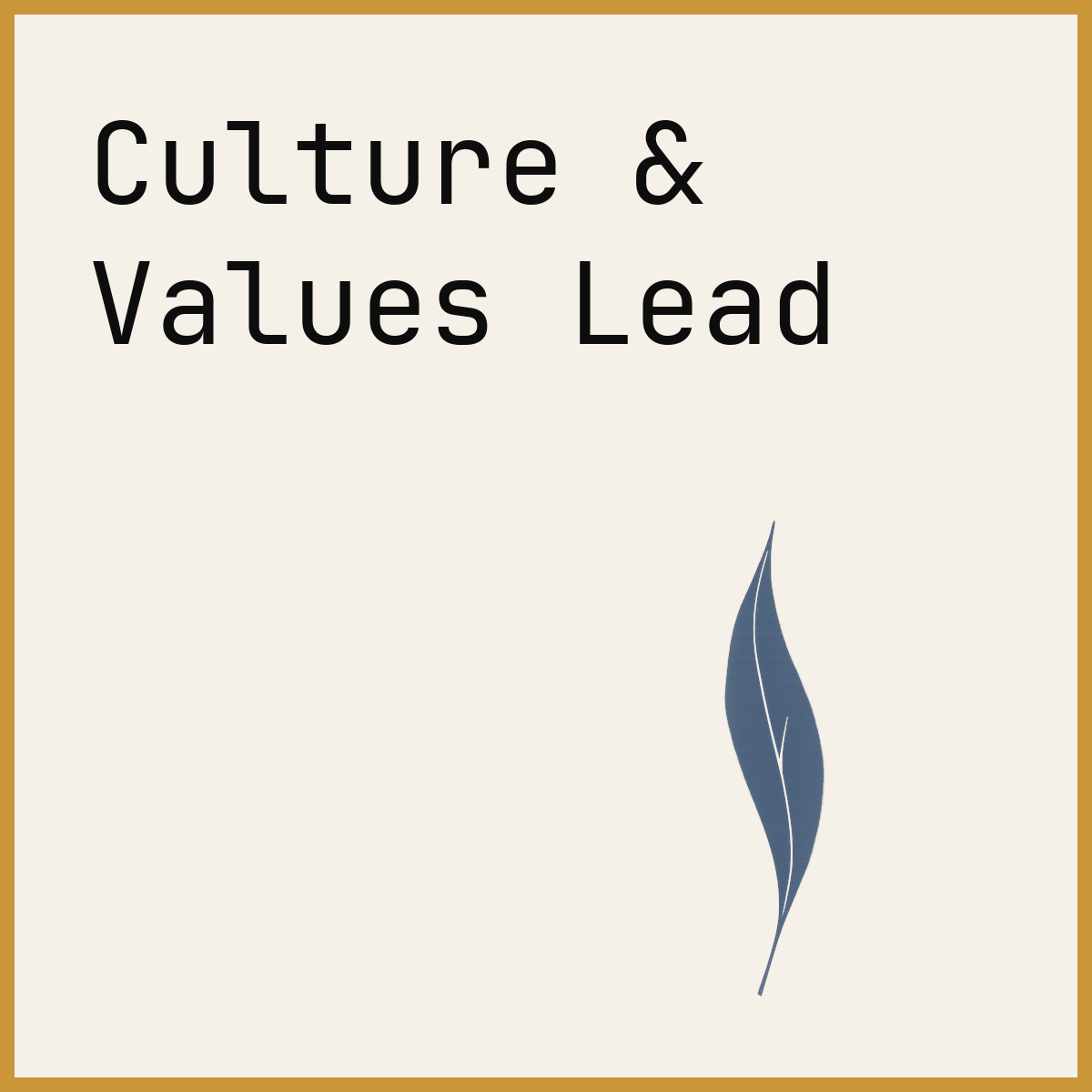 Culture & Values Lead