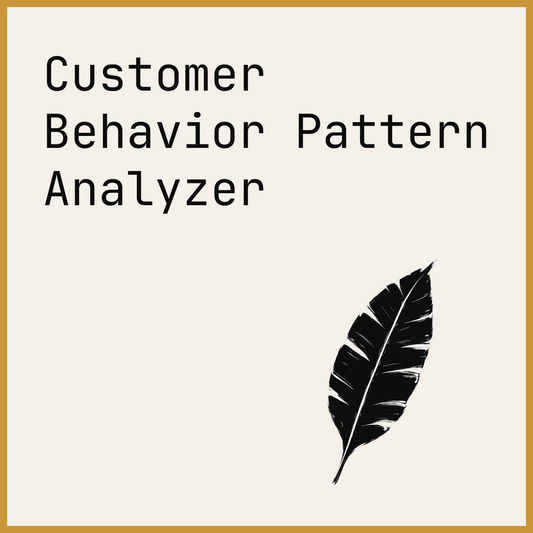 Customer Behavior Pattern Analyzer