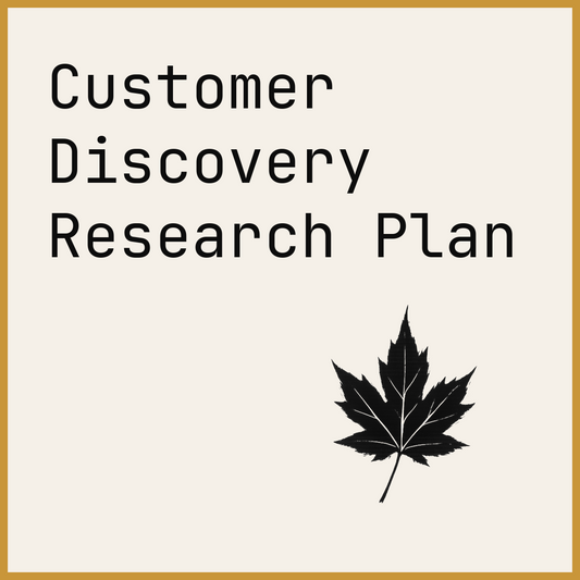 Customer Discovery Research Plan