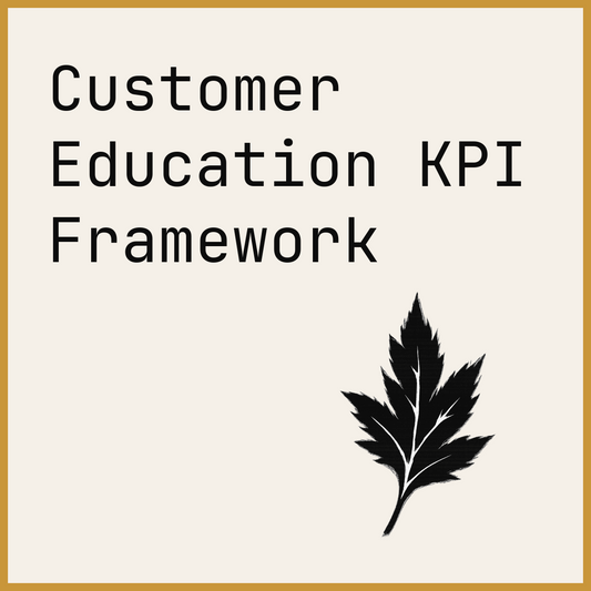 Customer Education KPI Framework