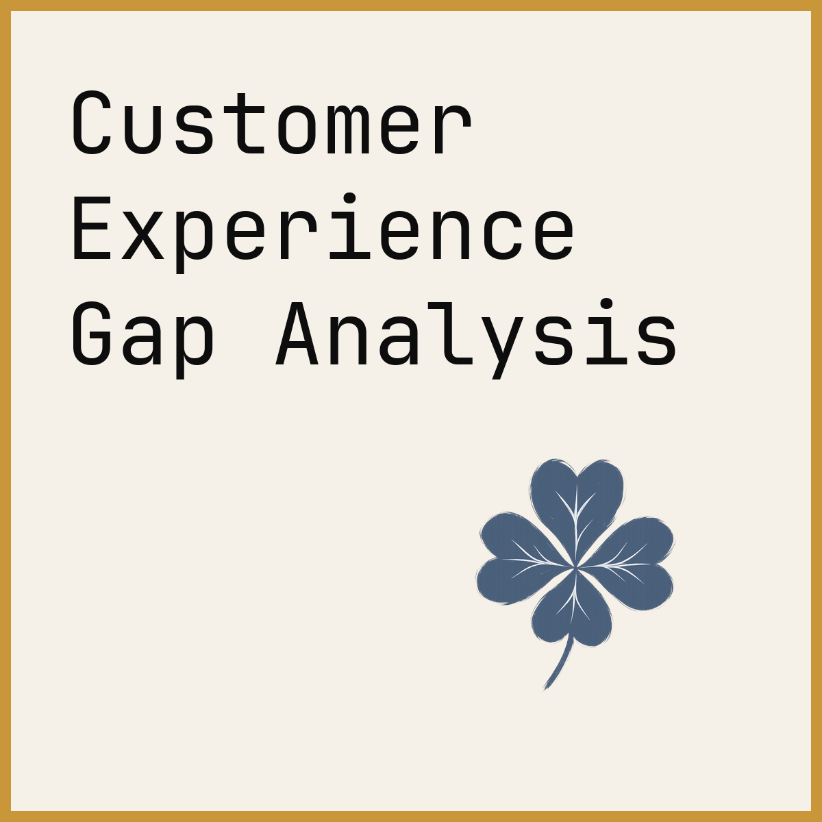 Customer Experience Gap Analysis