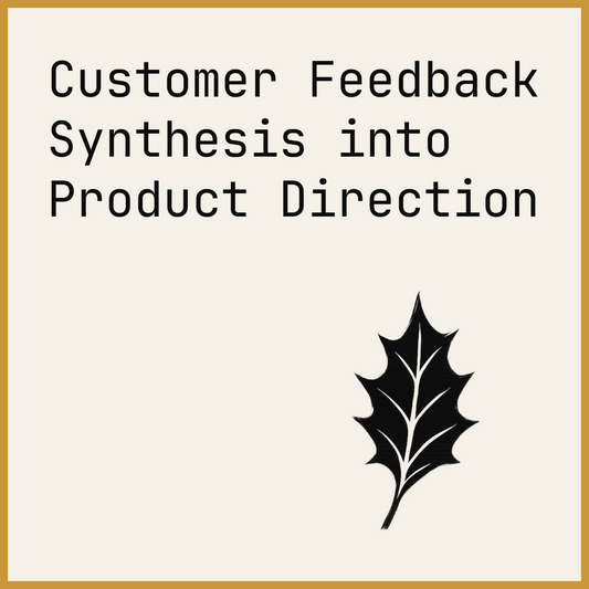 Customer Feedback Synthesis into Product Direction