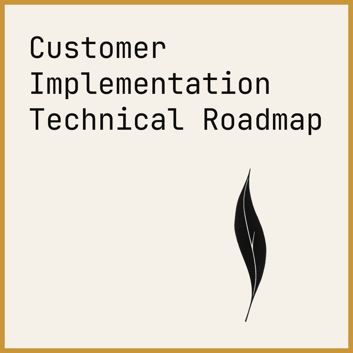 Customer Implementation Technical Roadmap