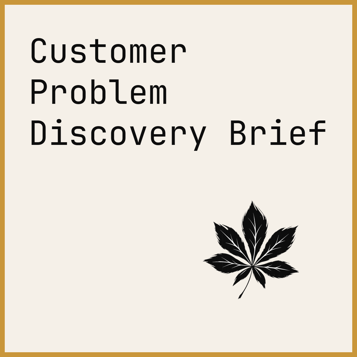 Customer Problem Discovery Brief