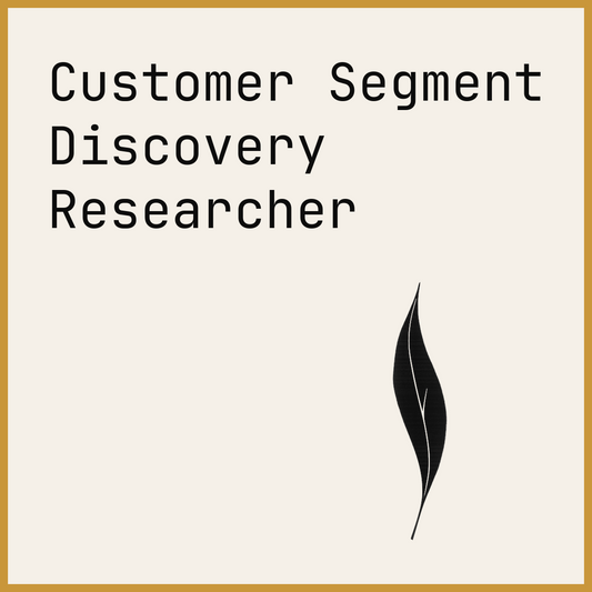 Customer Segment Discovery Researcher