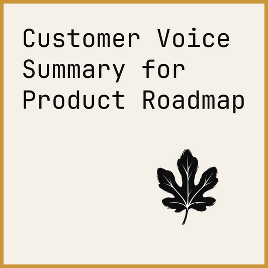 Customer Voice Summary for Product Roadmap