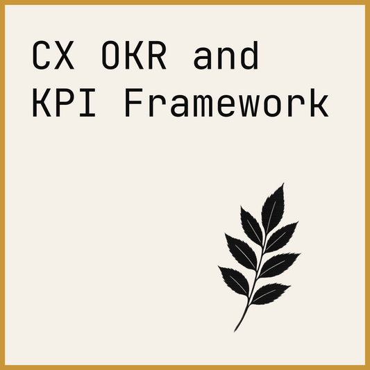 CX OKR and KPI Framework
