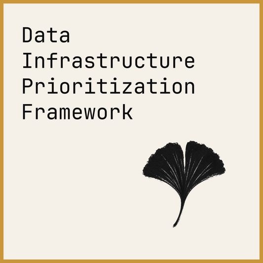 Data Infrastructure Prioritization Framework