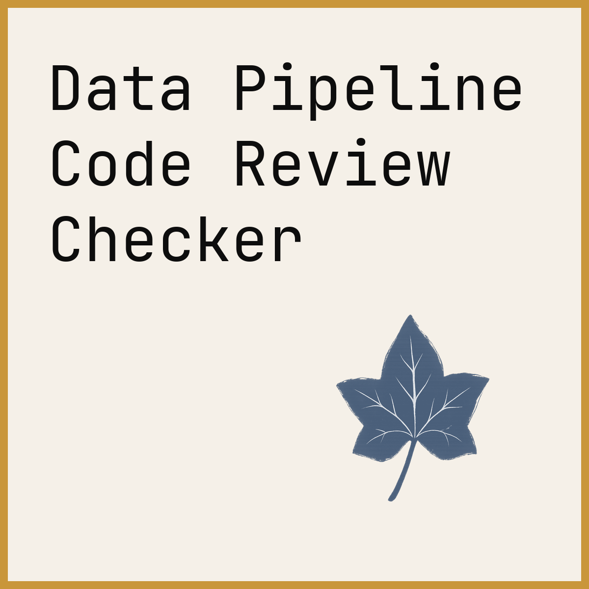Data Pipeline Code Review Checker