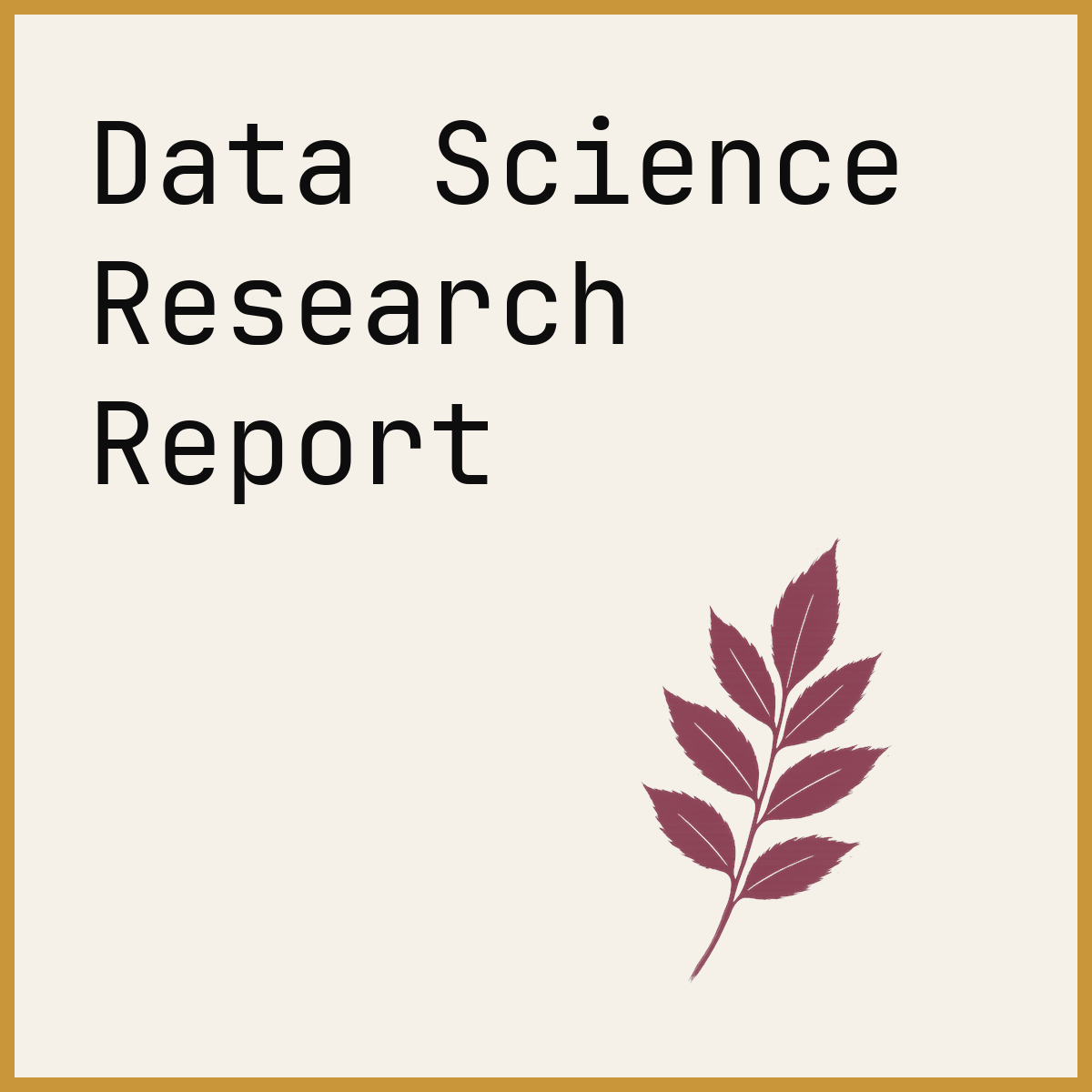 Data Science Research Report