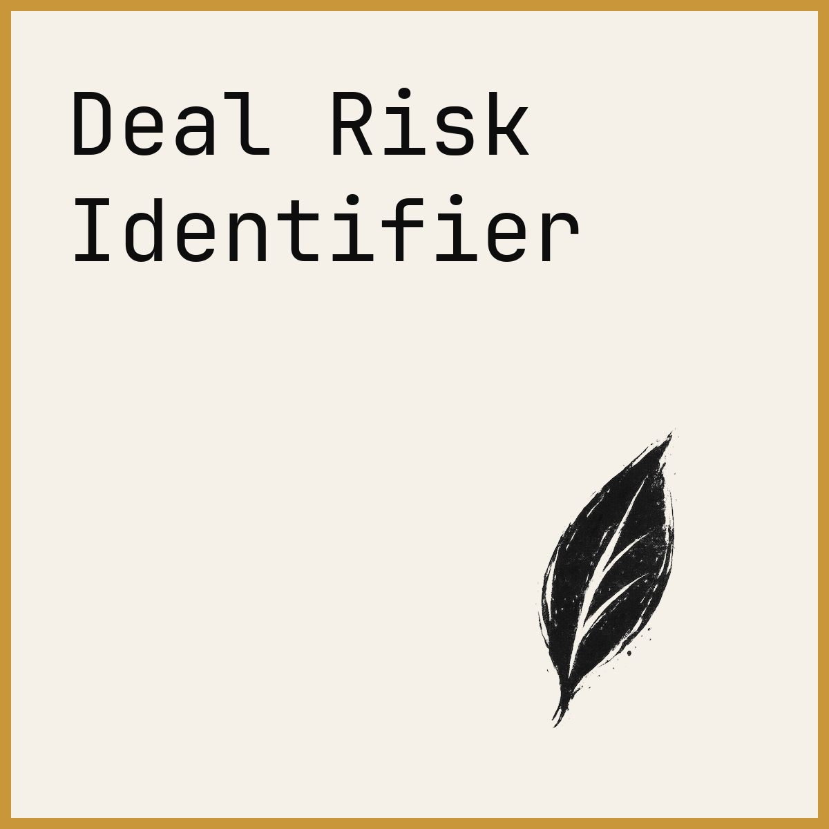 Deal Risk Identifier