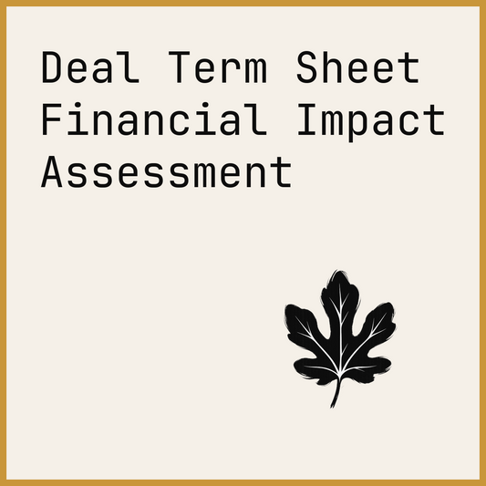 Deal Term Sheet Financial Impact Assessment