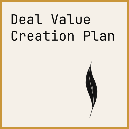 Deal Value Creation Plan
