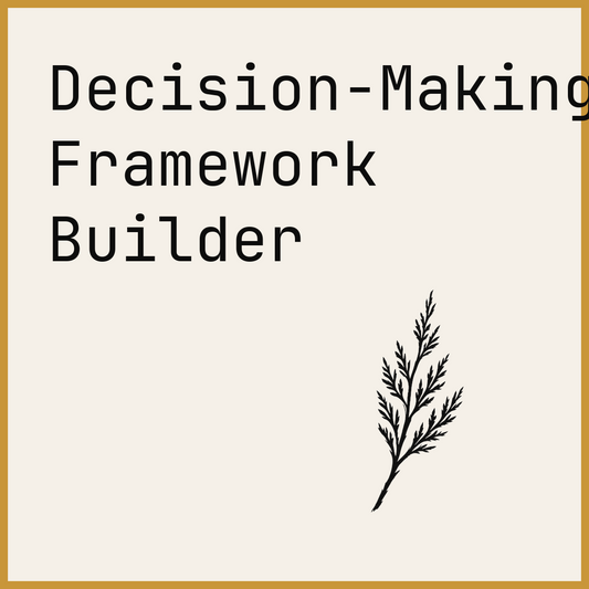 Decision-Making Framework Builder