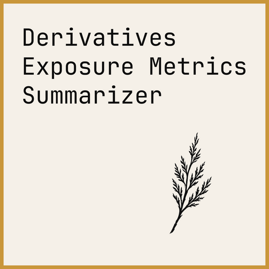 Derivatives Exposure Metrics Summarizer
